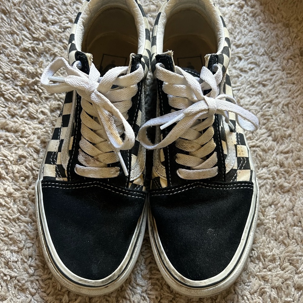 Vans Black and White Checkered Sneakers